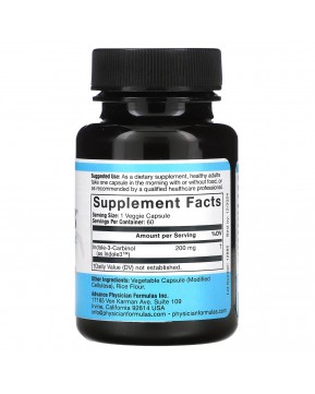 Advance Physician Formulas, Inc., индол-3-карбинол, 200 мг, 60 вегетарианских капсул